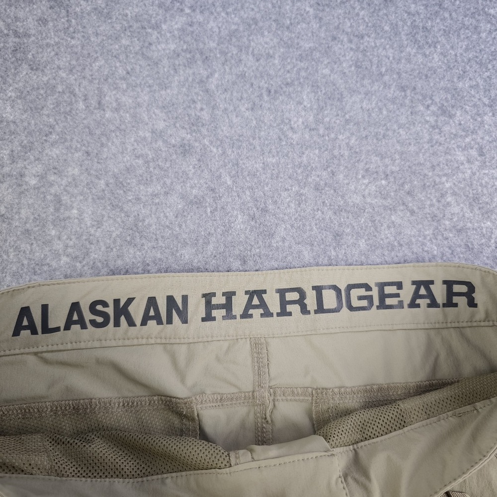 Alaskan Hardgear Pants Mens 34x30 Nylon Stretch Beige Belted 26" Inseam Hiking - Picture 3 of 12